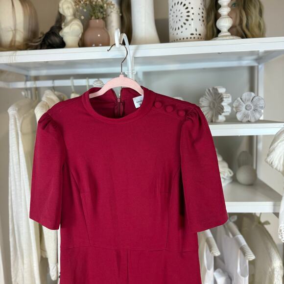 Donna Morgan Sz. 12 half sleeve Jumpsuit knit retro vintage vibe seventies #4325 - Picture 3 of 7